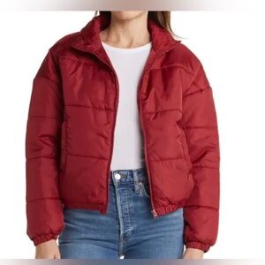 NWT ❤️ ABOUND Women's Puffer Zip Up
